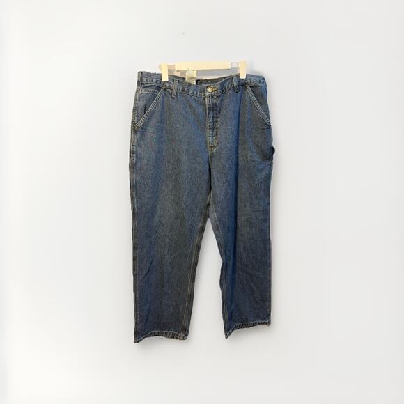 Carhartt B13 DPS Original Dungaree Fit Jeans Men’s 40x30 Blue Denim Workwear USA - Picture 1 of 8